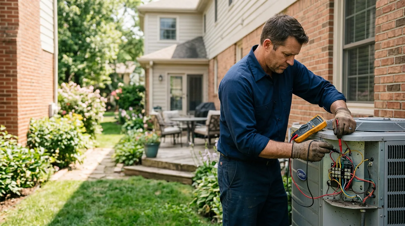 HVAC technician working near Harpersfield, NY